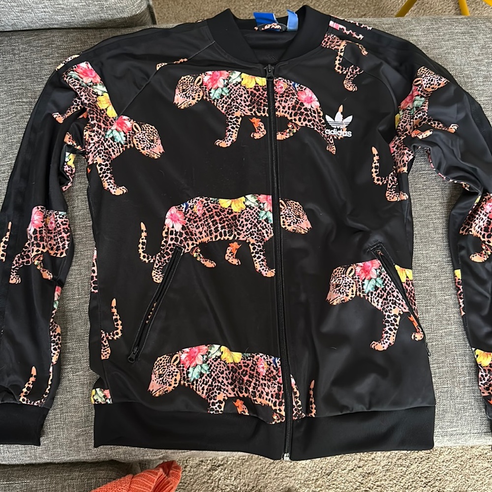 Adidas Farm Rio Leopard Track Jacket sz Large